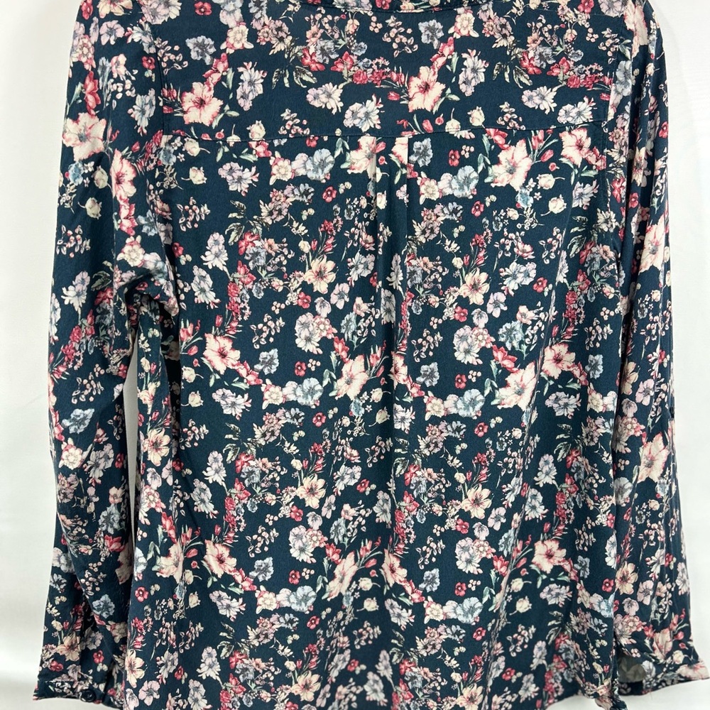 Multiblu Jeans women’s long sleeve blouse size L‎ cottage farmhouse western - Picture 5 of 11